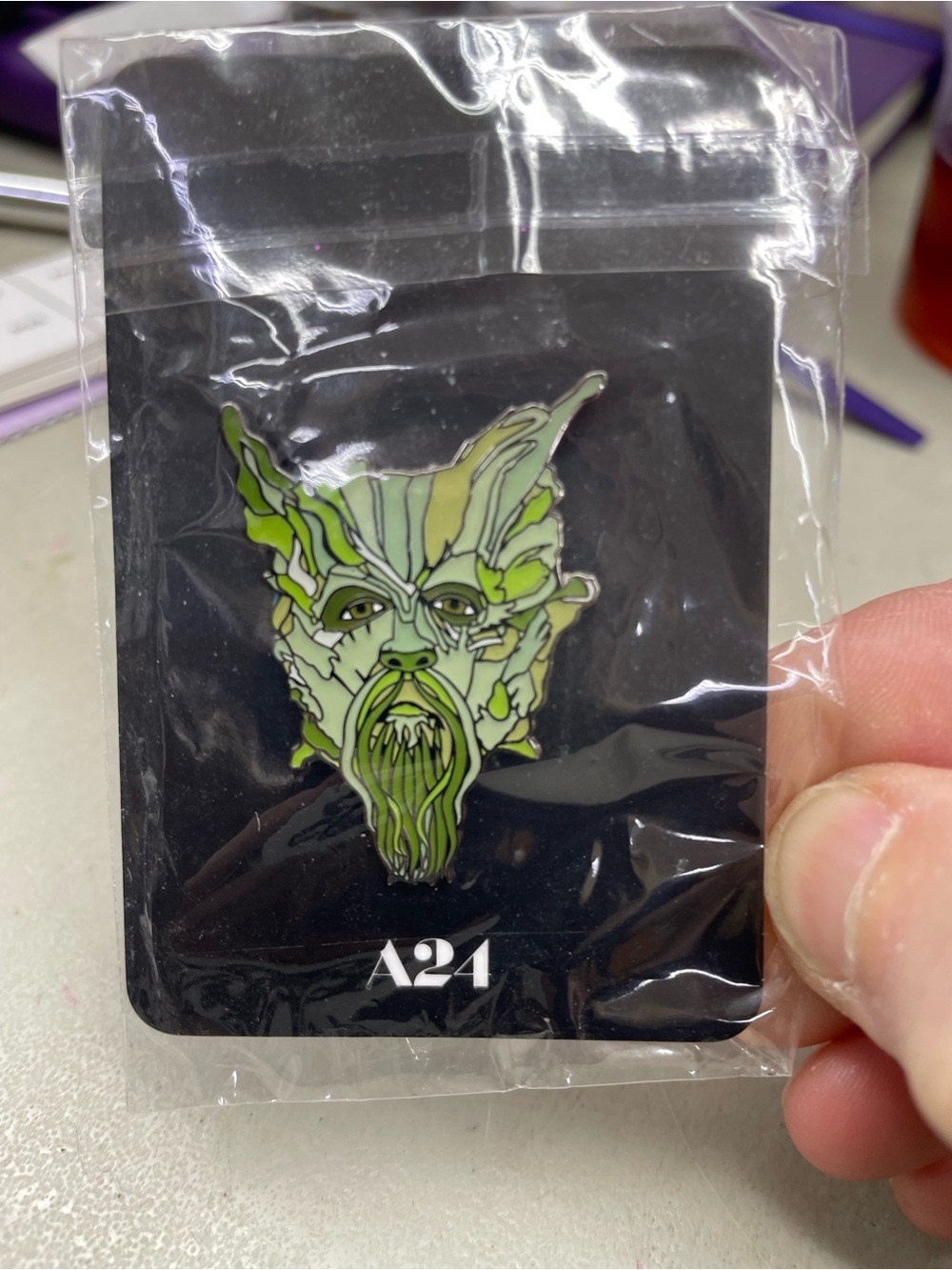 A24 Green Knight Enamel Brooch by Jen Lewis from the 2021 film The Green Knight
